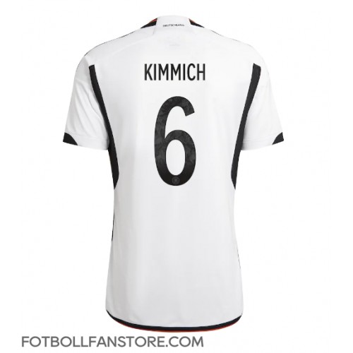 Tyskland Joshua Kimmich #6 Hemma matchtröja VM 2022 Kortärmad Billigt
